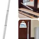 Rerishom Door Security Bar, Door Stoppers Security bar,Heavy Duty Door Lock Security Door Jammer Door Stopper for Apartment, Hotel Room,Screen Door Hardware, 1 Pack (White)