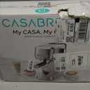 CASABREWS 3700 Essential Espresso Machine 20 Bar, Stainless Steel Cappuccino & Latte Machine with Steam Frother for Home, 43.9oz Water Tank, Coffee Gift for Women & Men, Silver