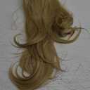 Ponytail Extension,Hair Extension Ponytail 20" Long Claw Hair Extension Synthetic Wavy Straight Hairpieces Ponytail Clip in Ponytail Wig Daily Fluffy Pony Tail for Women(Blonde)