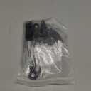 Sun Shade Sail Hardware Kit 6 Inch for Rectangle & Triangle Shade Sail Install, Stainless Steel ShadeSail Fixing Accessories for Outdoor Patio Canopy Garden, Heavy Duty Awning Attachment 40 Set (Black)