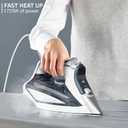 Rowenta Focus Excel Steam Iron for Clothes, Anti-Drip Protection, Iron Steamer for Clothes, 1725 Watts, DW5280, Grey