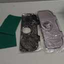 2 Pcs Silicone Faucet Splash Guard Faucet Mat for Kitchen Sink,Faucet Guard and Draining Mat,Kitchen Mat Catcher with 3 Sizes of Rubber Rings,6 Slope Sink Faucet Mat Splash Guard (Gray,Black)