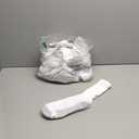 Hanes Men's Double Tough Crew Socks, 12-Pair Pack (White/ Grey Foot Bottom - 12 Pack)