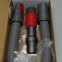 Dusting Brush & Flexible Extension Hose Compatible with Dyson V7/ V8/ V10/ V11/ V15 Vacuum Cleaner Self-cleaning Soft Bristles, Cordless Vacuum Accessaries with Trigger Lock