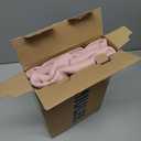 MIULEE Baby Pink Blackout Curtains for Bedroom Living Room 63 Inches Long 2 Panels, Thermal Insulated Room Darkening Drapes Solid Grommet Noise Reduction Light Blocking Window Treatments 34x63 Inch