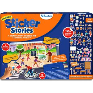 Skillmatics Activity Kit - Creative Storytelling & Skill Building with 150+ Reusable Stickers, Educational, Mess-Free Fun, Preschool & Kindergarten Toy, Gifts for Kids Ages 3, 4, 5, 6, 7