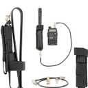 Tactical Antenna Relocation Kit Enhanced Signal & Mobility Chest Rig & Backpack Compatible Durable, Lightweight & Weather-Resistant Ideal for Military, Outdoor Use (Black, 19" Cable)