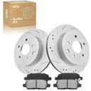 UIU Front Brake Rotor and Ceramic Pad Kit Fit 08-2019 Nissan Rogue, 11.49in