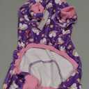 KYEESE Dog Pajamas Velvet Dog Pajamas Small Sized Dogs Soft Dogs Clothes Pjs with Unicorn Pattern Stretchy Pet Jammies Coat Comfy Pet Onesie Costume, X-Large (02# Unicorn Purple)