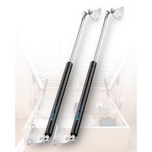 ARANA 30 inch 80 lb Gas Struts Shock Prop, 30" 356N/80LB Gas Springs Lift-Support with L-Type Mounting Brackets for Truck Bed Cover Muphy Bed Travel Trailer Door, 2Pcs