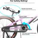 KEANO 12-20" Kids Bike for 3-10 Yrs, Light-Up Training Wheels, 20 Inch with Training Wheels