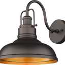 zeyu 11" Farmhouse Barn Light, Vintage Wall Light Sconce for Porch Warehouse Kitchen, Oil Rubbed Bronze Finish, 016-1B ORB (Medium, 1 Pack)