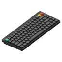 NuPhy Node75 Wireless Mechanical Keyboard, 75% Hot Swappable Custom Low Profile Keyboard, 84 Keys Computer Gaming Keyboards, Supports Touch Gestures, PBT Keycaps, RGB Backlit, Bluetooth/2.4GHz/USB-C (Gray)