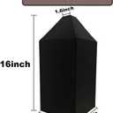 Metal Squirrel Baffle,Squirrel Baffle for Bird Feeders Without Removing Bird Feeder Poles or Shepherd's Hooks,16-Inch Black.
