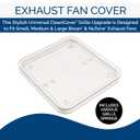 Broan-NuTone FG701S Universal CleanCover Bathroom Exhaust Upgrade Grille Cover, White Bath Fan Cover, Official Genuine Part