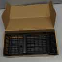 Cisily Sponge Holder for Kitchen Sink, Sink Caddy Organizer with High Brush Holder, Kitchen Countertop Organizers and Storage Essentials, Rustproof 304 Stainless Steel (Black, 9.25)