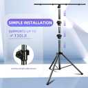 DJ Light Stand for Par Lights, 48.8-114.1 inches Protable Tripod DJ Stand for Stage, Bar, Banquet, Party