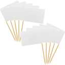 3 x [100 Pack] Blank Toothpick Flags, Cheese Markers for Charcuterie Board Food Label Cupcake Toppers Pick Cocktail Picks for Appetizers, Party Buffet, Cupcake, Food, Fruit, Party Decoration