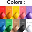 12" x 1200" (100 ft) 10 Rolls of Multi-Color Kraft Paper Rolls