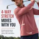 Men's Quarter Zip Mock Neck Golf Pullover Moisture Wicking Top, XL
