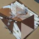 Treestone Play Tent for Kids, 2 in 1 Toddler Tent with Padded Mat and Light, Large Playhouse for Kids Indoor & Outdoor, 2 Doors and 4 Windows, 51" x 39" x 53", Toy Gift for Boys and Girls (Brown)