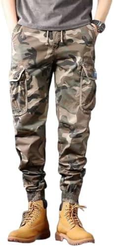 AGCOAH Men's Camouflage Sweat Trailcrest Pants Tactical Apparel Cargo Pant Sports Style XL