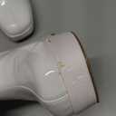 DREAM PAIRS Women's Mid Calf Gogo Boots Platform High Chunky Block Heel Square Toe Ankle Boots Size 7