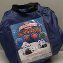 JOYIN White Rocket Ship Pop up Play Tent with Tunnel and Playhouse Kids Indoor Outdoor Spaceship Tent Set