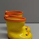 Waterproof Toddler Rain Boots with Protective Cuff & Non-Slip Sole, Yellow Duck Kids Rain Boots, Ideal for Garden, Puddle, and Outdoor Play, 6 M US Toddler