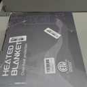 BOMOVA Heated Electric Throw Blanket - 50" x 60" Heating Blanket with 10 Heating Levels & 8 Hours Auto Off, Warm Flannel Blanket, Christmas Birthday Gifts for Women, Ash Gray 