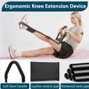 Hamstring Stretcher, Knee Extension Device, Adjustable Lower Back Stretcher, Calf Stretcher, Leg Stretcher and Hip Stretcher for Knee Pain Relief