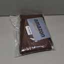 Wolkemer Small Oval Tablecloth 52 x 70 Inch Washable Fabric Table Cloth Solid Chocolate Table Cover for Dining Wedding Party Banquet Tabletop Decoration, Brown