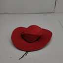 Unisex Faux Felt Cowboy Hats for Women and Men Western Hat Cowboy Sun Hat Wide Brim Cap Vintage Cowboy Costume