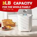 Davivy 3 lb Large Capacity Bread Maker with 2 Kneading Paddles