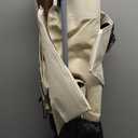 Folding Camping Chair with Footrest, Tan/Brown