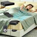 Under Sheet Bed Cooling System with Adjustable Fan Speed, Night Sweat Relief Cooling Fan for Bedroom, Bed Cooling Fan for Cooling and Sleep, Fits All Mattress Heights, Easy Installation (Black)
