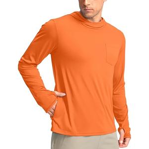 Men’s Sun Protection Shirts UPF 50+ Rash Guard for Men Long Sleeve Lightweight SPF UV Hoodie Swimming Hiking XXL