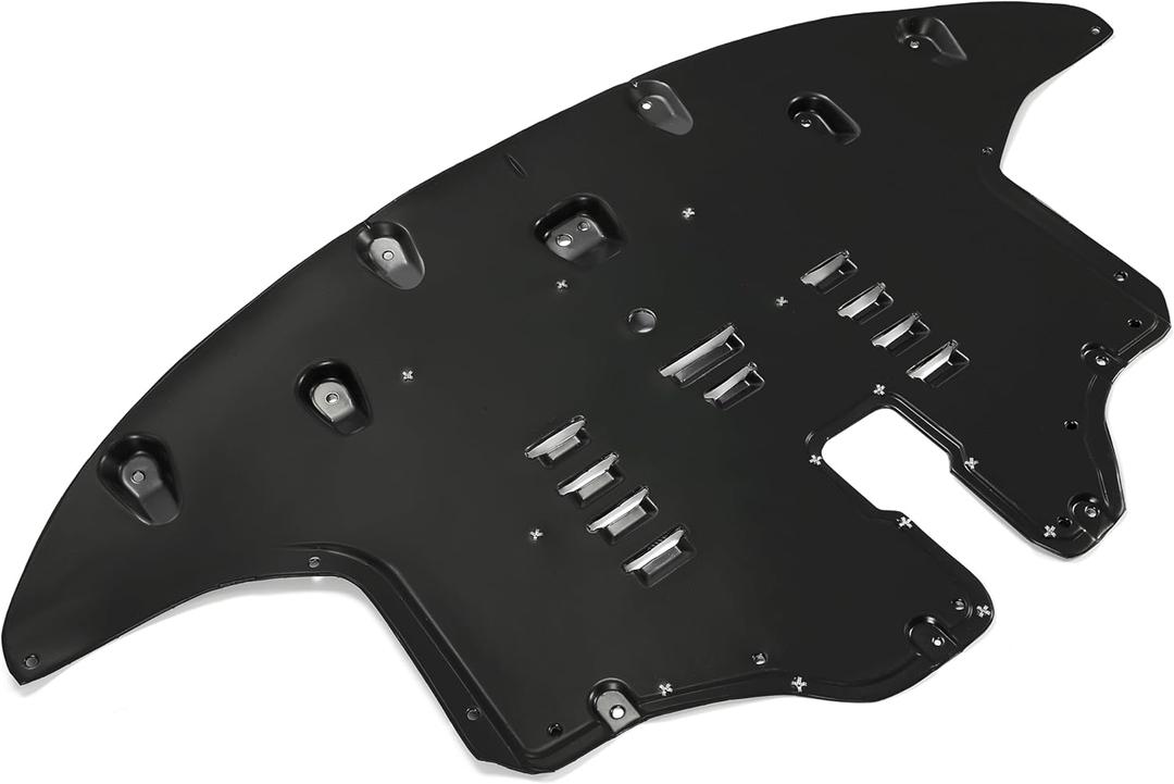 HECASA Engine Splash Shield W/Aluminum Pad Compatible with 2016-2020 Kia Sorento EX LX S SX Limited 3.3L Replacement for 29110C6800 KI1228152 Plastic Black