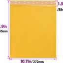 Acrux7 Bubble Mailers 10x13 Inch - 25 Pack Mailing Envelopes Bubble Padded - Self Seal Padded Envelopes for Shipping and Packaging, Safely Ship Books, 10.5x13 in