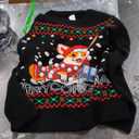 HSCTEK Light Up Women Knitted Christmas Sweater (Small, Corgi)