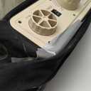 King Koil Luxury Air Mattress Queen with Built in Pump, Integrated Premium Pillow Inflatable Airbed for Guests, Camping & Home (Black)