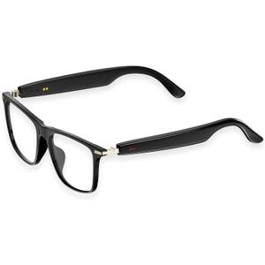 Smart Audio Glasses with Voice Assistant - Real-Time Translation, HD Surround Sound, Hands-Free Call for Meeting/Outdoor (Transparent Style)