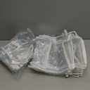 30Pcs Clear Vinyl Zippered Storage Bags - Blanket & Sweater Organizer, 10.5 x 10.5 x 2.5 Inch