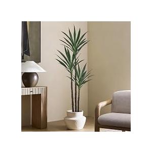 Fsslower Artificial Agave Tree 5.2FT with 45 Leaves & 3 Trunks Yucca Plant