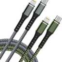 DFLASHS USB C to Lightning Cable 2 Pack 6FT iPhone Cable, iPhone Charger Cable Type C Lightning Cord for iPhone 14 13 12 11 Pro Max XS XR X 8 7 6s Plus SE iPad and More.