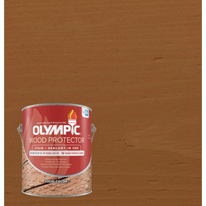 Olympic Wood Protector 1 Gallon SC-1014 Cedar Solid Exterior Stain Plus Sealer in One, 716 CDR GL 53113A/01 