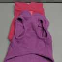 2 Pieces Fleece Dog Sweater Vest Winter Warm Dog Clothes for Small Dogs Male Female Fall Pullover Puppy Clothes with D-Ring Soft Puppy Sweater Cold Weather Doggie Coat Outfit (Rose,Purple, Medium) (Medium(7-10lbs))