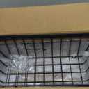 iSPECLE Deep Freezer Organizer Bins - Fits 7 Cu.Ft Chest Freezer, 8 Pack Stackable Wire Baskets(14.7" Length), Heavy Duty Coated Freezer Organizer, Rust Resistant for Frozen Food Sorting, Black