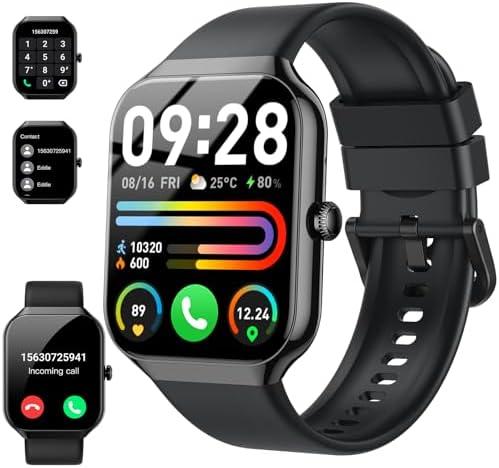 Motast Smart Watch(Answer/Make Call), 1.96" HD Smartwatch for Men Women, 2025 Fitness Activity Tracker with Heart Rate/Sleep Monitor/Pedometer