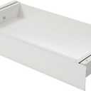 FLEXISPOT Under Desk Drawer 17.7in Wide Pull-Out Drawer for Under Desk Storage Slide-out Under Desk Organizer for Office Home(L, White) (SS007L)